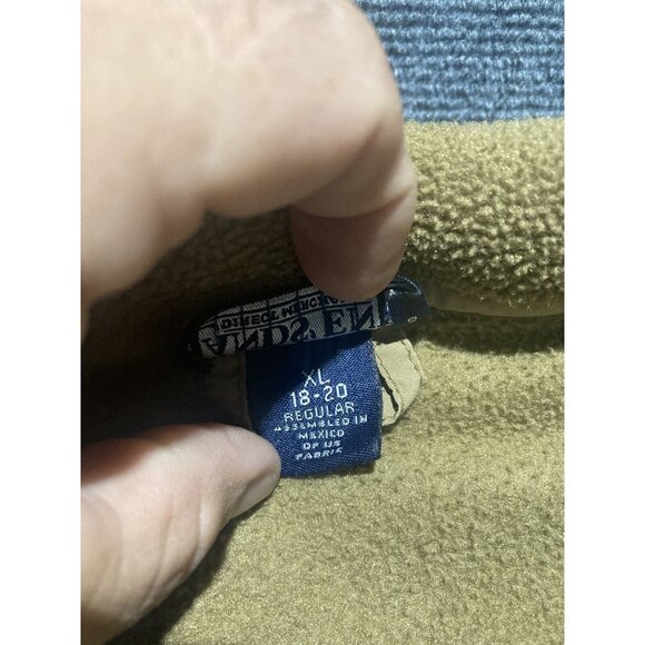 Lands End Jacket Men’s Size XL Tan Long Sleeve Full Zip Aircore 200 - Picture 2 of 8